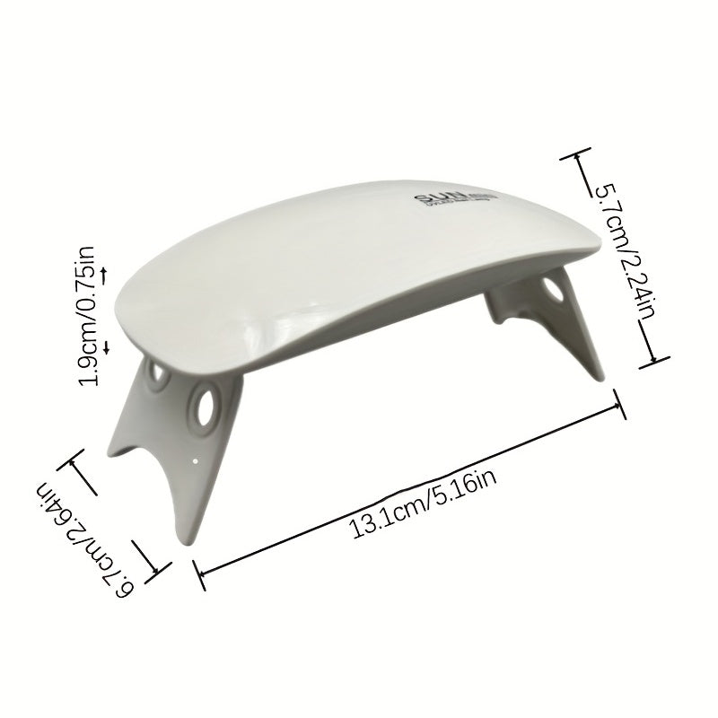 Portable Salon-Quality Nail Lamp – Quick-Dry UV/LED Gel Nail Dryer with USB & 3 LED Beads