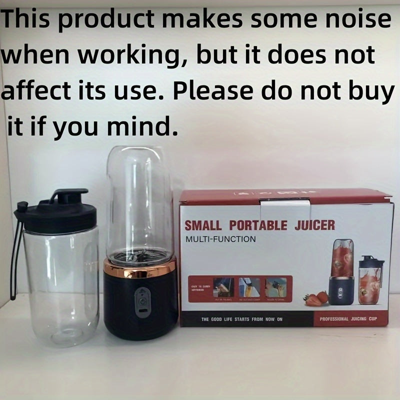 ini Portable Blender with Water Bottle – USB Charging, Easy Clean, 1500mAh Battery