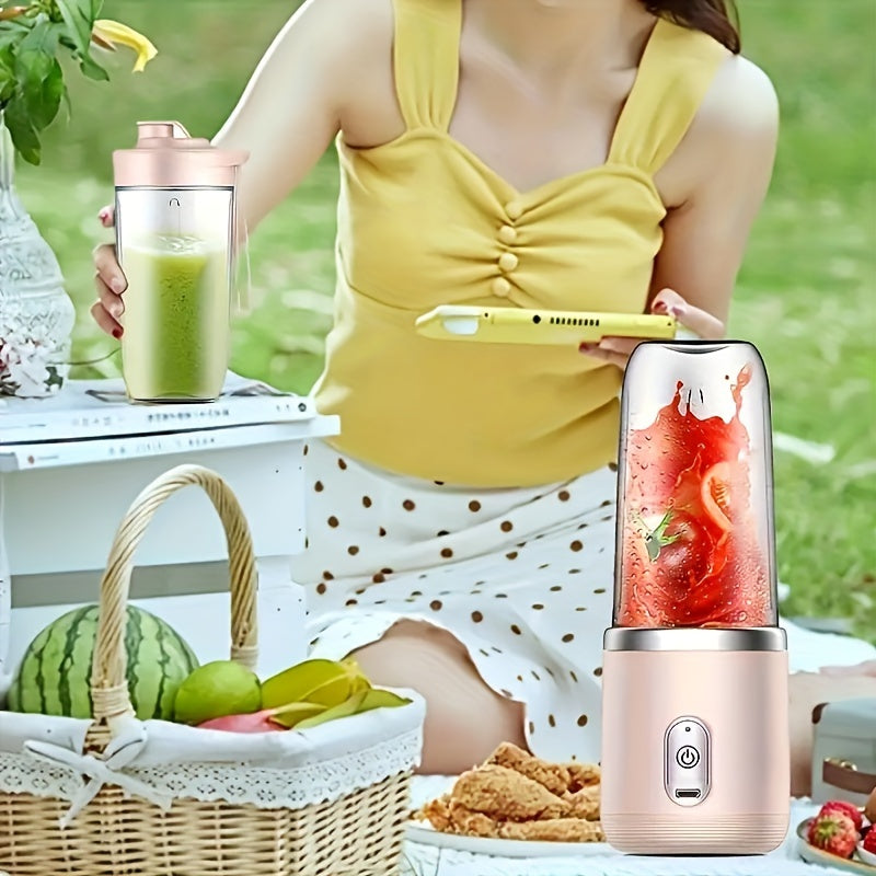 ini Portable Blender with Water Bottle – USB Charging, Easy Clean, 1500mAh Battery