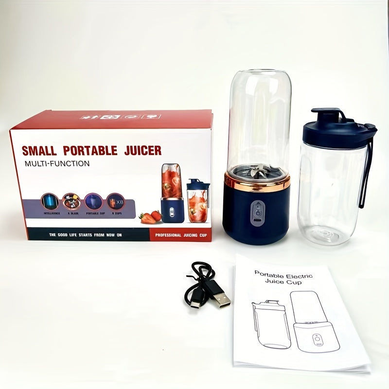 ini Portable Blender with Water Bottle – USB Charging, Easy Clean, 1500mAh Battery