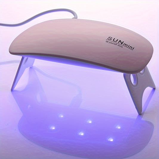 Portable Salon-Quality Nail Lamp – Quick-Dry UV/LED Gel Nail Dryer with USB & 3 LED Beads