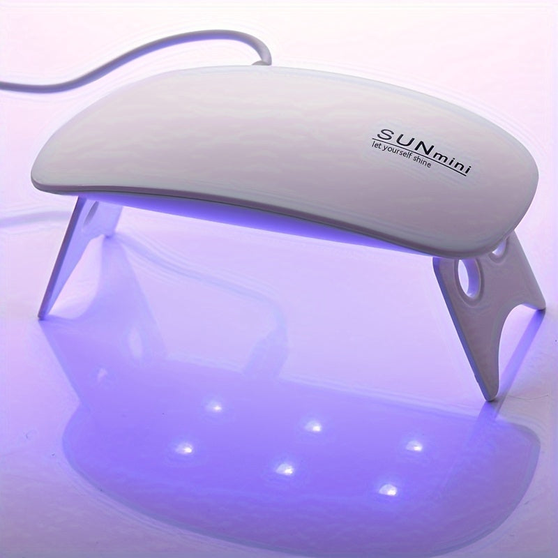 Portable Salon-Quality Nail Lamp – Quick-Dry UV/LED Gel Nail Dryer with USB & 3 LED Beads